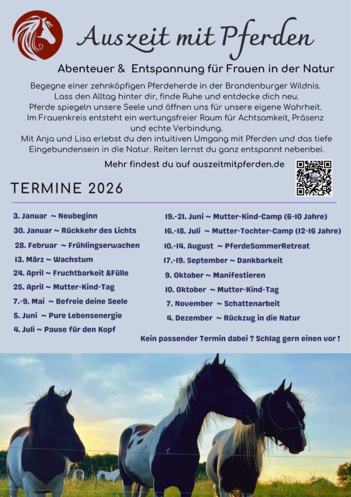 Auszeit mit Pferden Termine